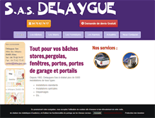 Tablet Screenshot of delaygue-stores-baches-allex.com
